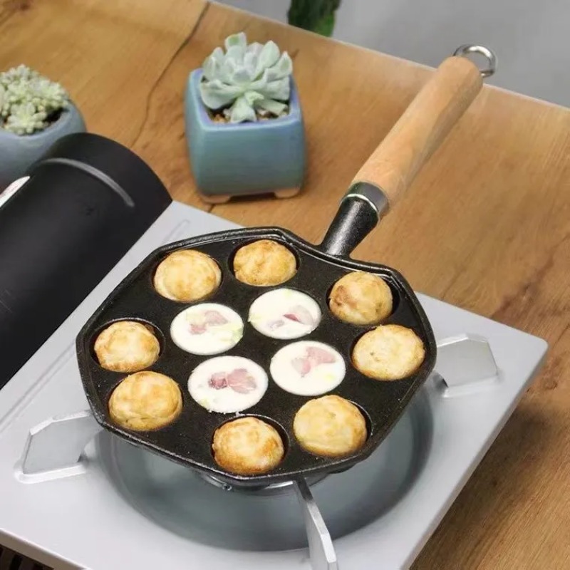 Kitchen Baking Brush - Cottura Takoyaki Pan 14 fori regalo