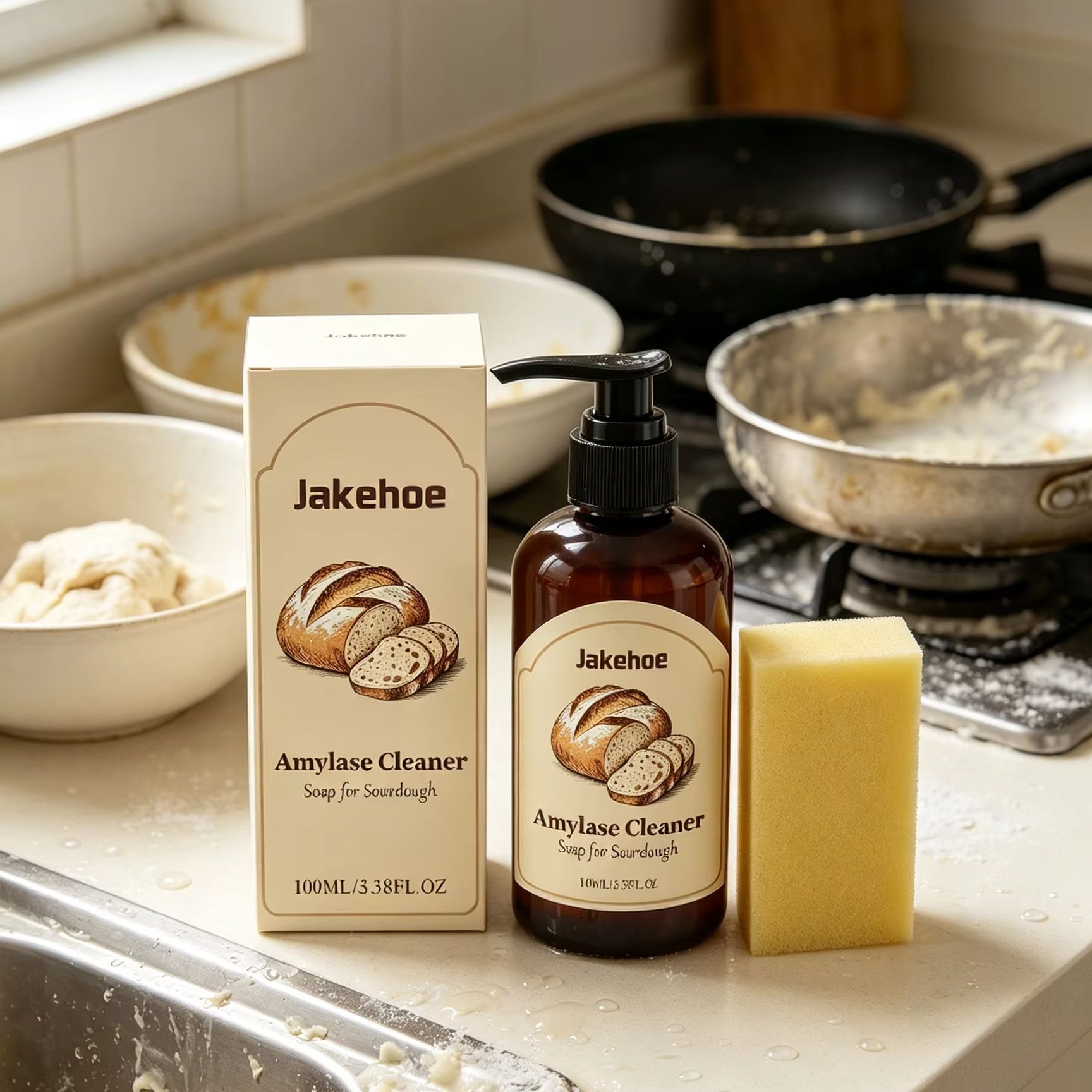 Kitchen Baking Mess - Sapone detergente Jakehoe Amylase per impasti