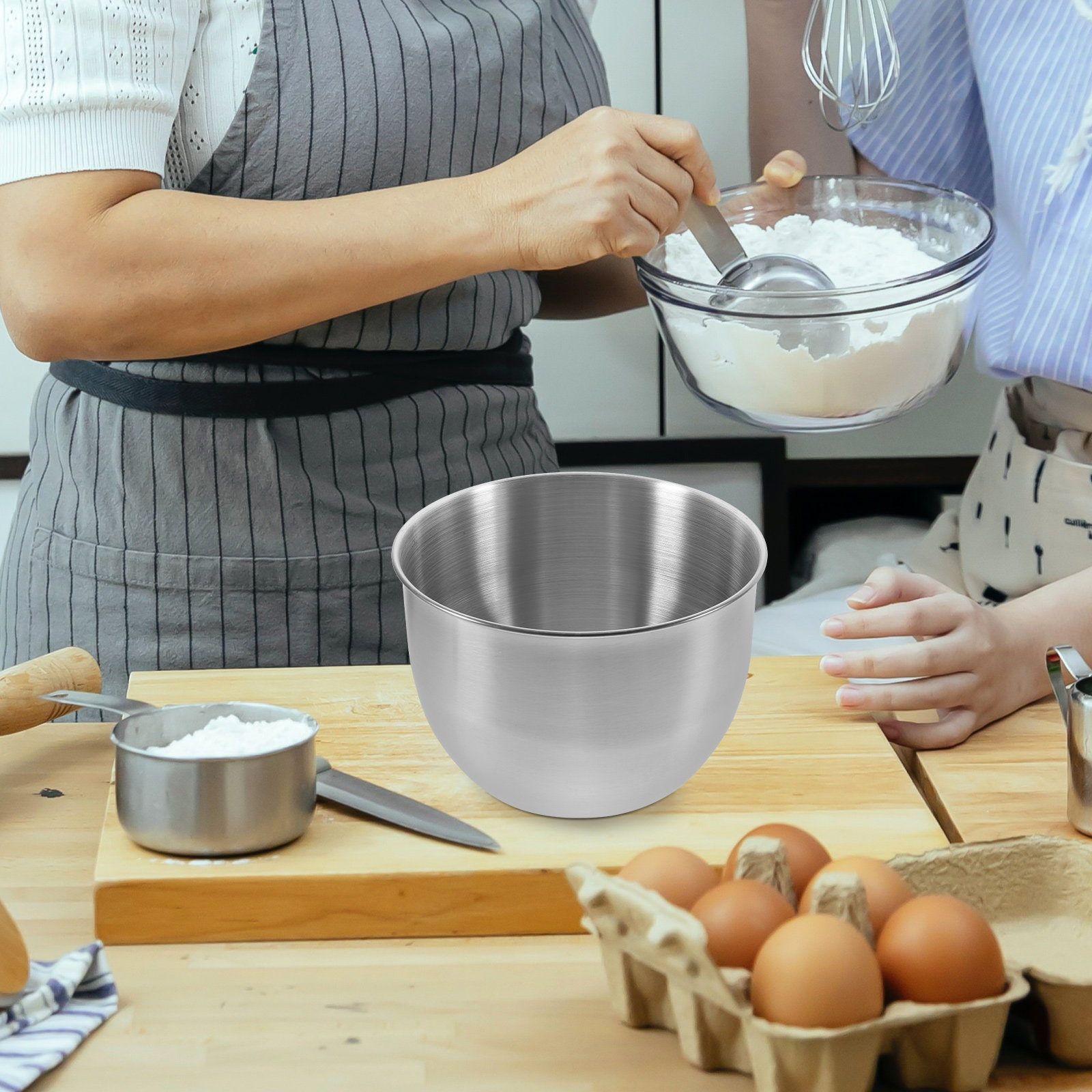 Kitchen Baking Storage - Ciotola Profonda in Acciaio Inossidabile, Ciotola