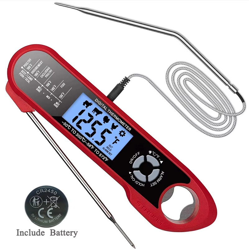 Kitchen Equipment For Baking - Termometro per carne a doppia sonda,