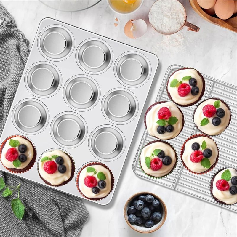 Teglia per Muffin ABGH, Stampo - Muffin Tin Nonstick recensione e prezzo