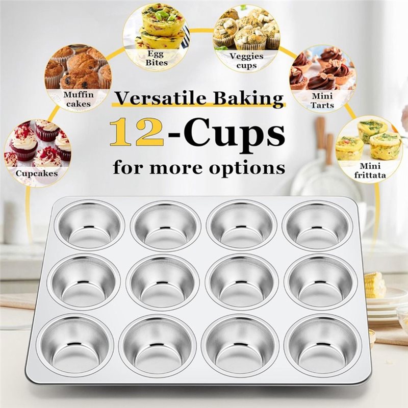 Teglia per Muffin ABGH, Stampo - Muffin Tin Nonstick recensione e prezzo