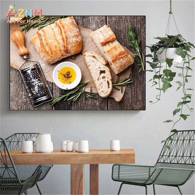 AZNM Dipinto Realistico di Pan - Kitchen And Baking Life recensione e prezzo