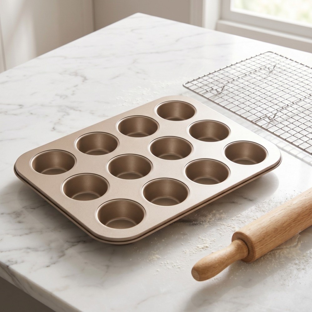 Teglia per Muffin Mini in Acci - Muffin Tin Nonstick recensione e prezzo