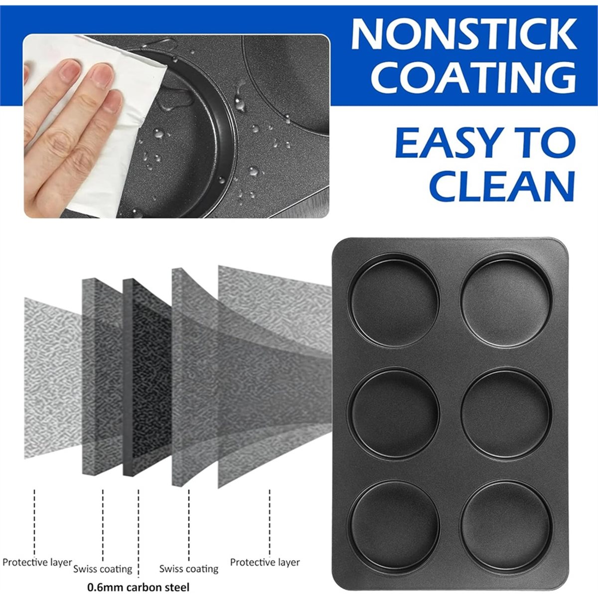 A67T NUOVA Teglia Antiaderente - Muffin Tin Nonstick recensione e prezzo