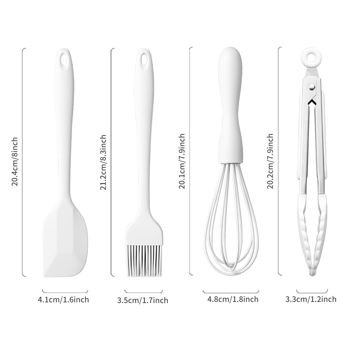 4 pz/set Set Da Forno In Silic - Kitchen Baking Brush recensione e prezzo