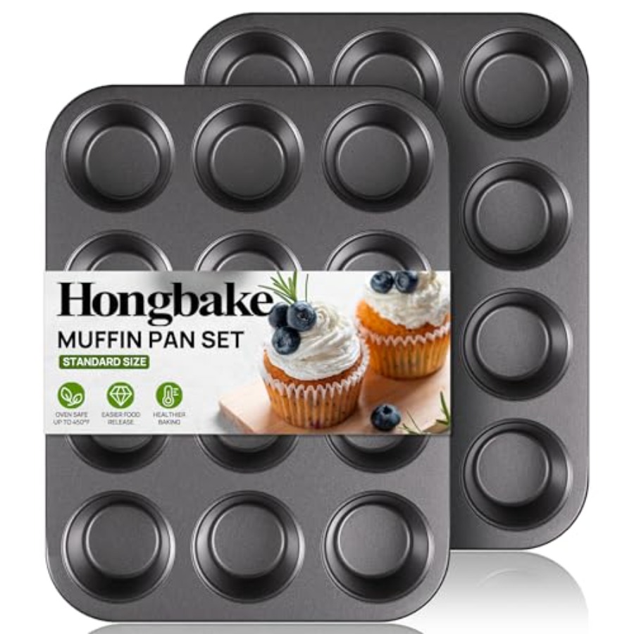 Teglia per Muffin, Stampo Anti - Muffin Tin Nonstick recensione e prezzo