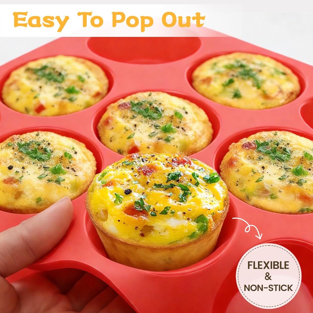 Stampo in Silicone per 12 Muff - Muffin Tin Nonstick recensione e prezzo